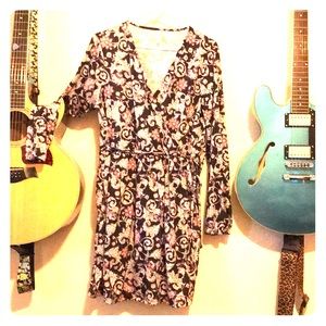 Groovy 70’s Style Mini Wrap Dress